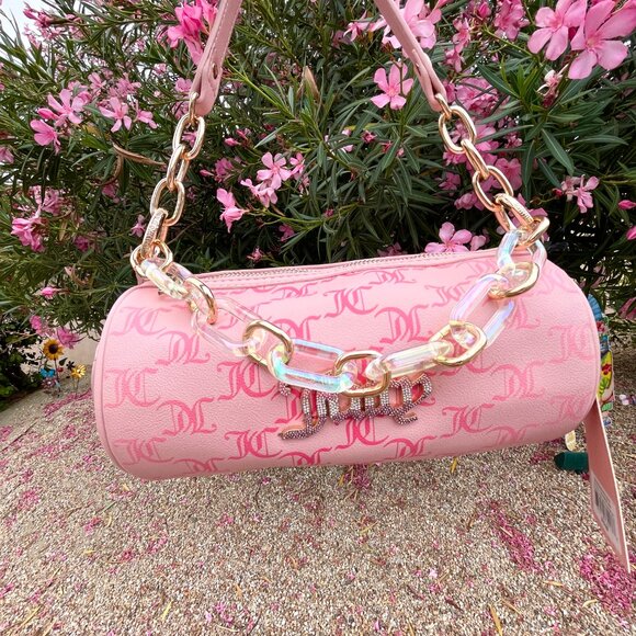 NEW Juicy Couture Bling Bling Roll Bag‎ in Pink Multi - Picture 3 of 8